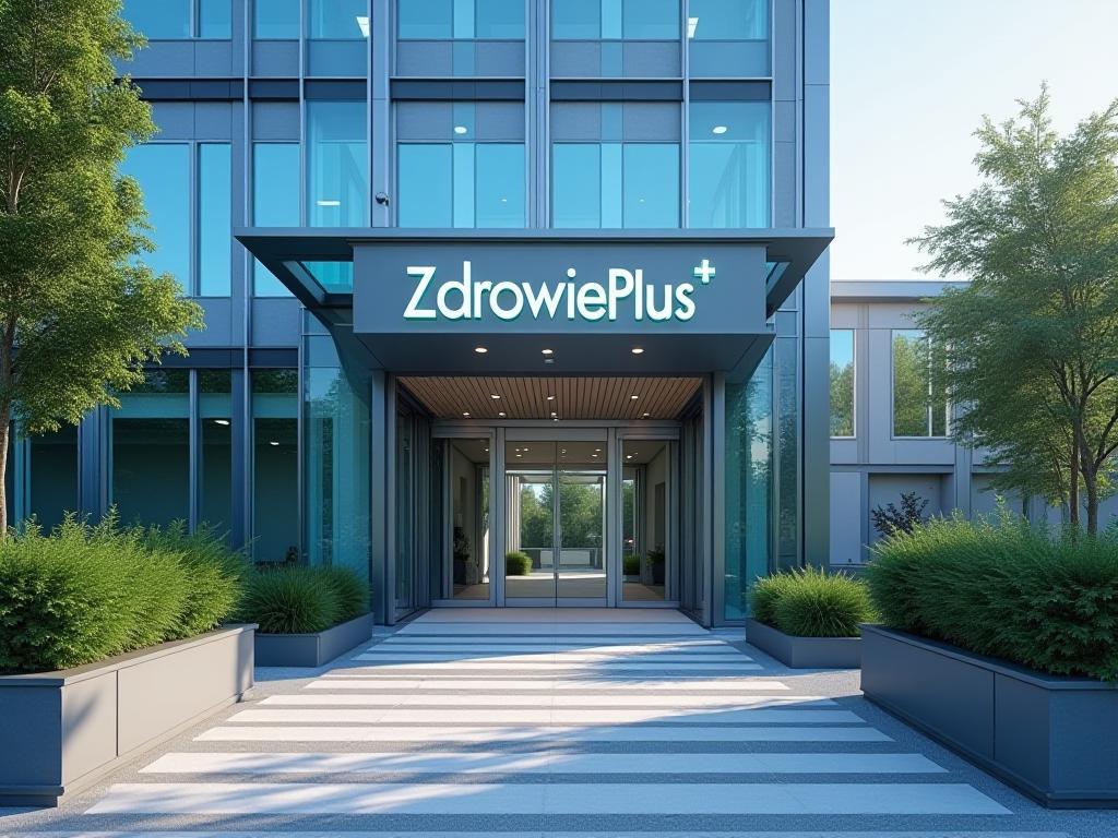 Widok głównego wejścia do kliniki ZdravikaZone